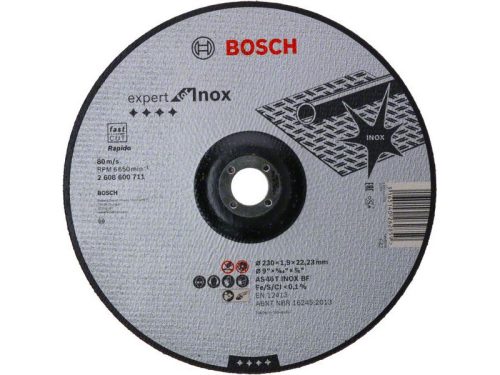 BOSCH Vágókorong fémre 230 x 1,9 x 22,2 mm Expert for Inox hajlított AS 46 T INOX BF