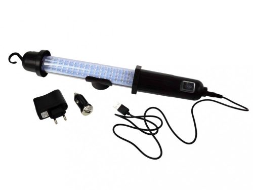Geko akkus műhelylámpa, steklámpa 60 LED 12V/230V G15102