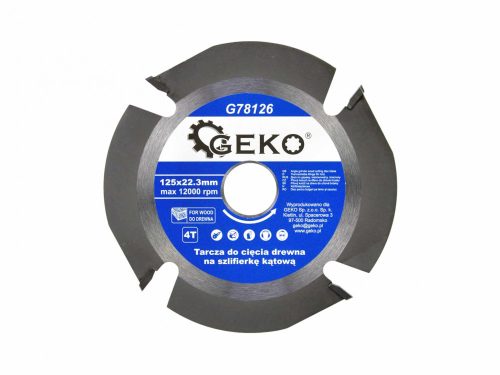 Geko favágó tárcsa 125X22,23mm 4T G78126