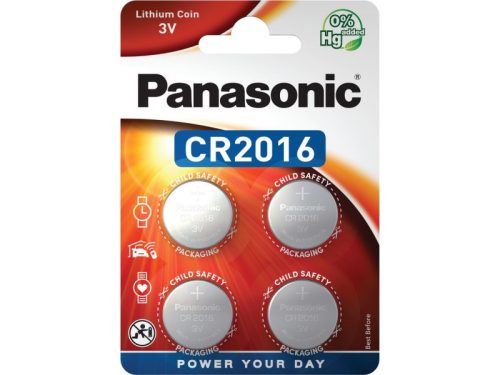 PANASONIC CR2016 lítium gombelem 3 V (4 db/cs)