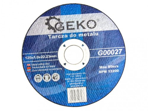 Geko 125x1,0mm vágókorong G00027