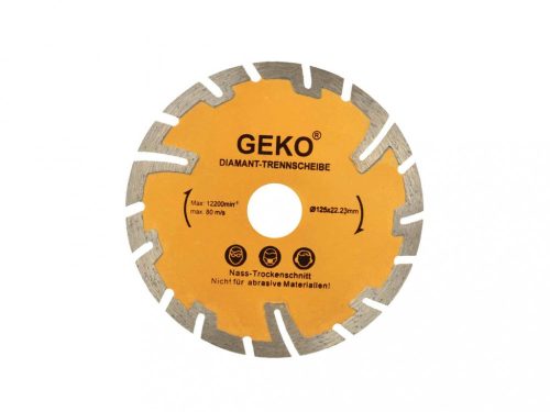 Geko 125mm mély vágású gyémánt vágótárcsa G00225