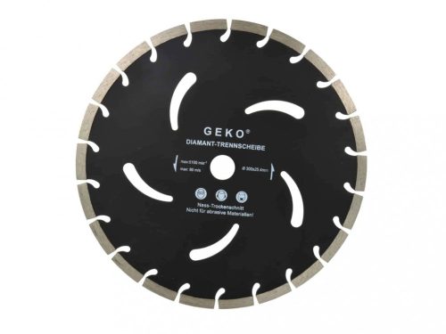Geko 300mm x 10mm x 25.4mm gyémánt vágótárcsa G00296