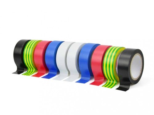 Geko 10db színes szigetelőszalag 19mm x 10m G01383