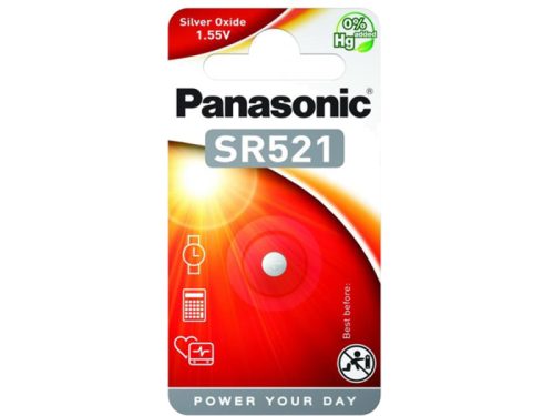 PANASONIC SR521 ezüstoxid gombelem 1,55 V