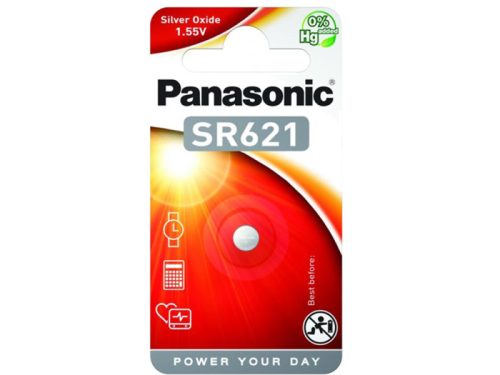 PANASONIC SR621 ezüstoxid gombelem 1,55 V