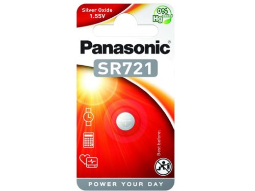 PANASONIC SR721 ezüstoxid gombelem 1,55 V