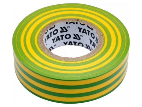 YATO Szigetelőszalag 19 x 0,13 mm x 20 m zöld-sárga